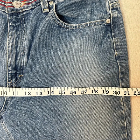 Vintage Y2K Tommy Hilfiger Perfect T Jean Women's Size 14 Blue Embroided Stars - Picture 9 of 13